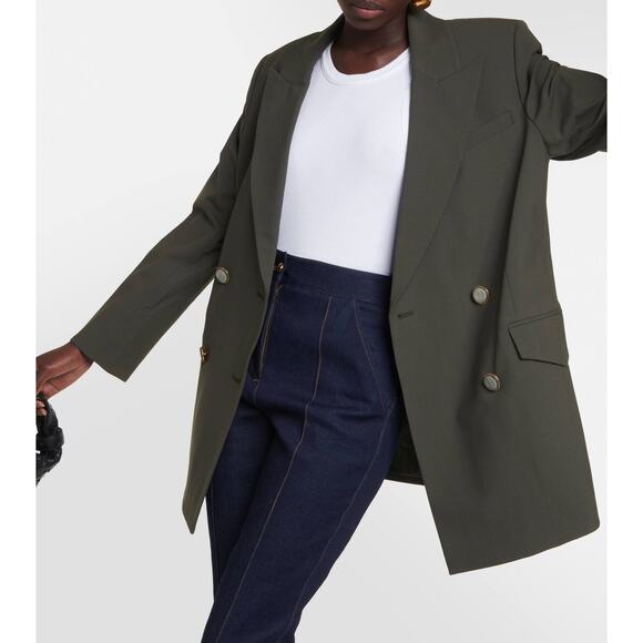 Veronica Beard Dickey Hutchinson Jacket Olive Army Green Size XL Wool Blazer NWT - Picture 11 of 13